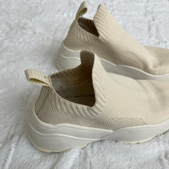 H&M Cream/Beige Sock Slip-On Women's Sneakers - Picture 11 of 15